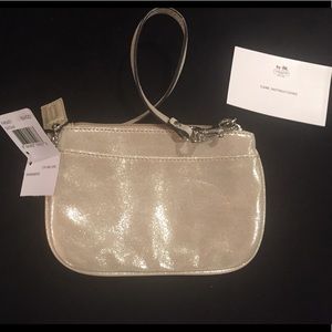 Coach shimmery wristlet y2k